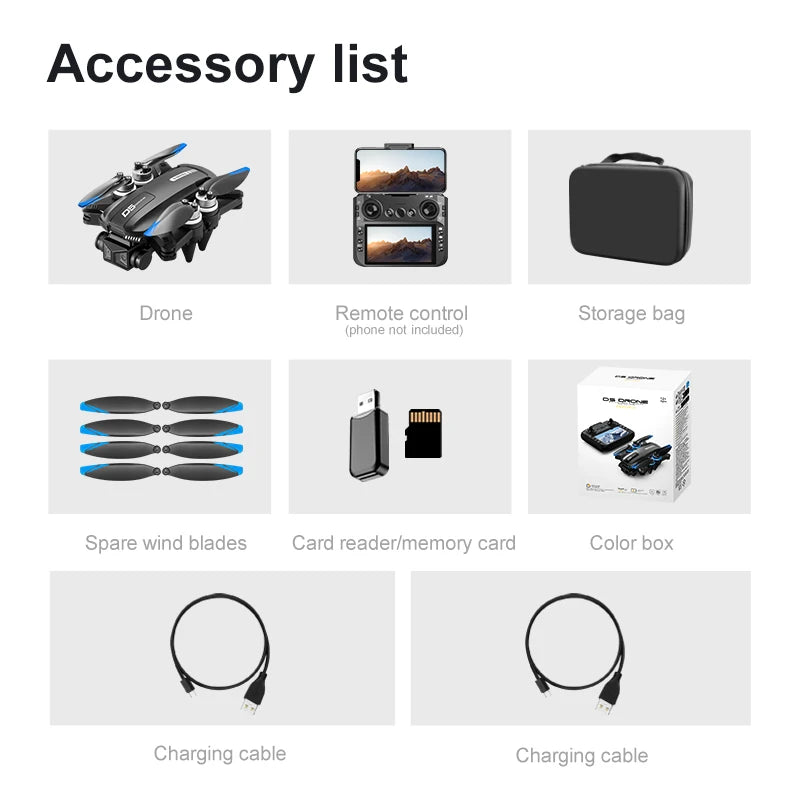2026 NEW D5 Drones 4K HD Professional Remote Control Helicopter Plane RC Dron With Screen obstacle avoidance FPV Quadcopter Toys