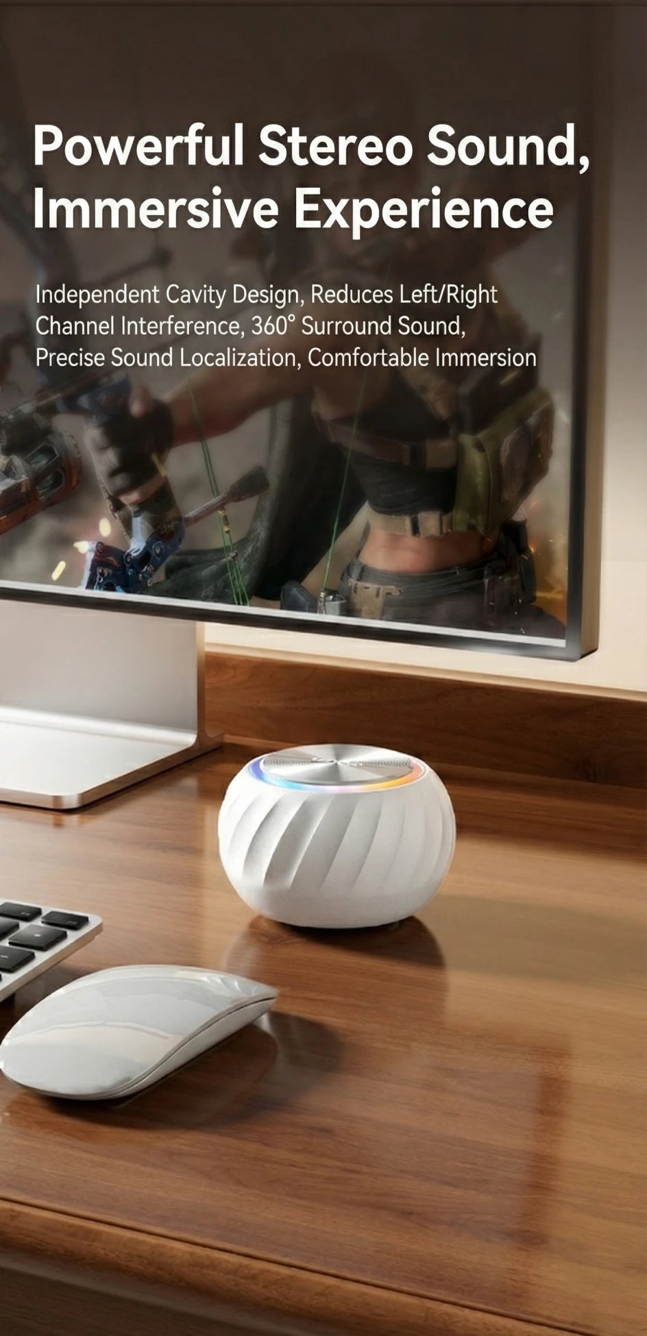 Lenovo ED100 Portable Bluetooth Wireless Speaker Outdoor Loudspeaker Music Surround Bass Waterproof Speakers for Party Meeting