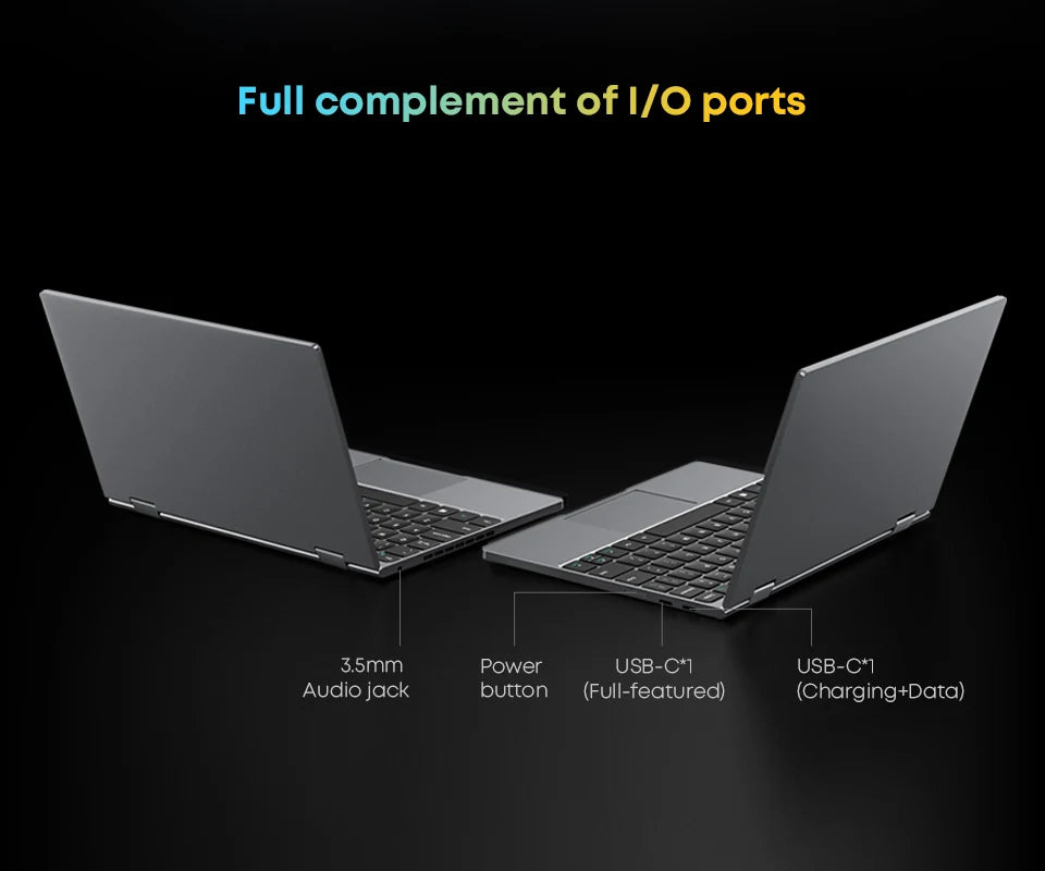 CHUWI MiniBook X N150 Laptop 10.51 Inch 16GB RAM 512GB SSD 2-in-1 Yoga Mode Intel  Windows 11 Notebook 360° Flipable WiFi 6