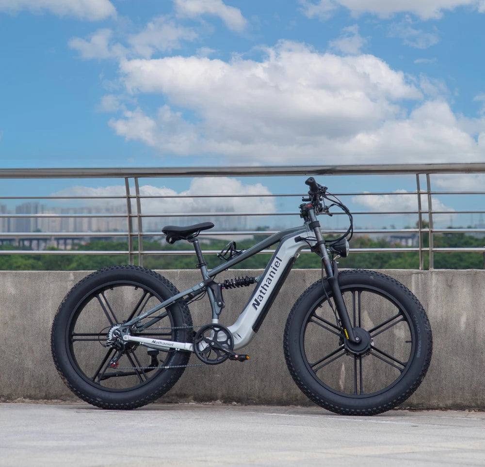 Nathaniel SYR09 Electric Bike 2000W Dual Motor,26*4.0 Fat Tire Integrated Wheel,48V20Ah,55KM/H,All-Terrain Outdoor Sports E-bike