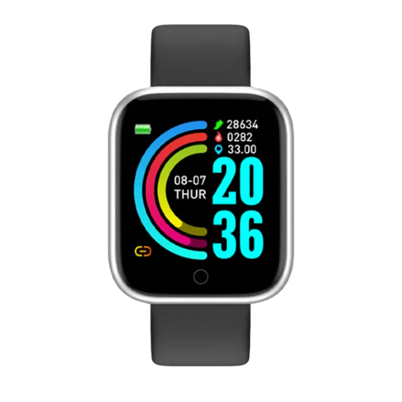 Smart Watch for Men & Women – Fitness Smart Band with Sport Mode, Music Control, Calorie & Distance Tracking, Message Reminder for Android & iOS