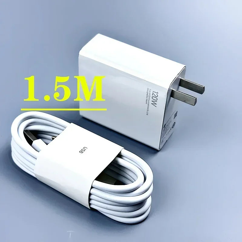Original Xiaomi 120W Turbo Charger Fast Gan Type C 6A Charging Power Adapter Usb Cable For Mi 13 Ultra 12T Pro 11T RedMi Note 13