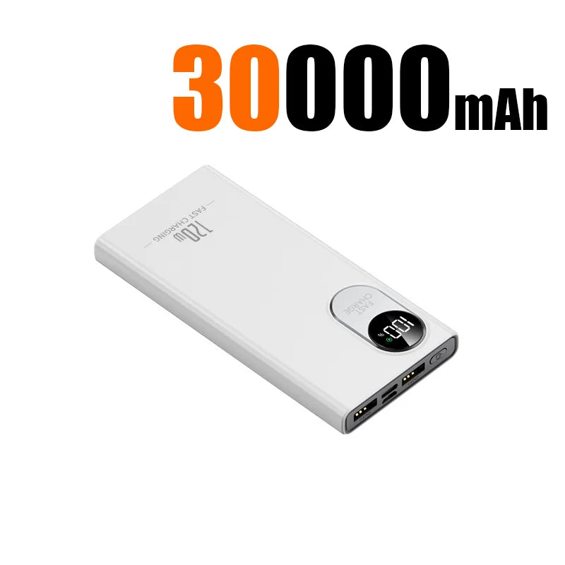 2026 New 500000mAh Power Bank – 120W Super Fast Charging Portable Battery with Digital Display for All Phones