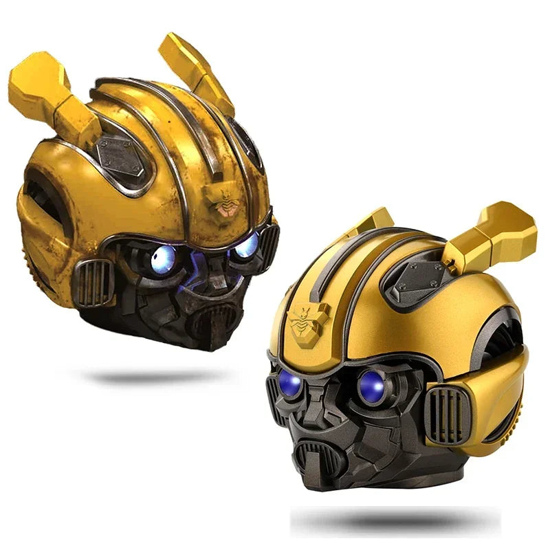 Original Transformers Bumblebee Bluetooth Speaker – Dual Speakers, Heavy Bass, LED Light, TF Card & FM Radio