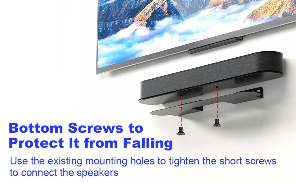 Universal Soundbar Wall Mount Speaker Stands For Sonos Beam Wall Mount Bracket Compatible Home Living Room Decoration Durable