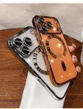 Luxury MagSafe Soft Phone Case for iPhone 11 12 13 14 15 16 17 Pro Max Plus Air, Magnetic Transparent TPU Bumper Cover