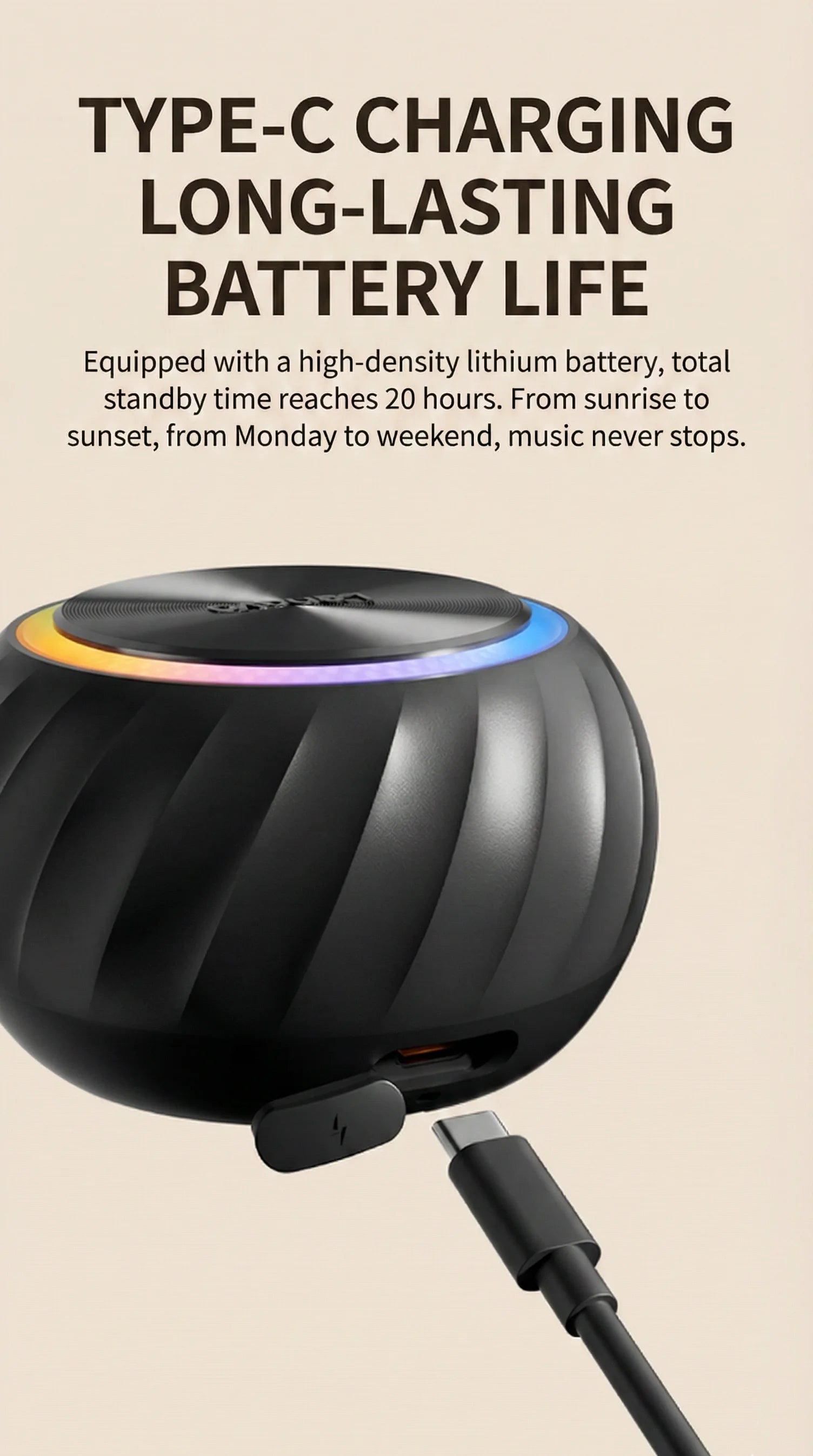 Lenovo ED100 Portable Bluetooth Wireless Speaker Outdoor Loudspeaker Music Surround Bass Waterproof Speakers for Party Meeting