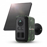 Sectec 5MP Mini Solar 4G Camera Outdoor Surveillance Camouflage Color WiFi Security  Camera PIR Detection Auto Tracking UBox App