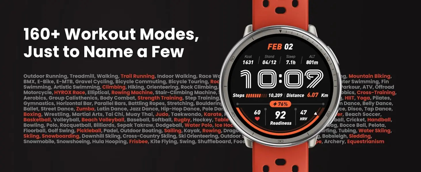 Amazfit Active 2 Smart Watch 44mm, GPS Maps with Direction, 10 Day Battery,  160+ Sport Modes, Water Resistant