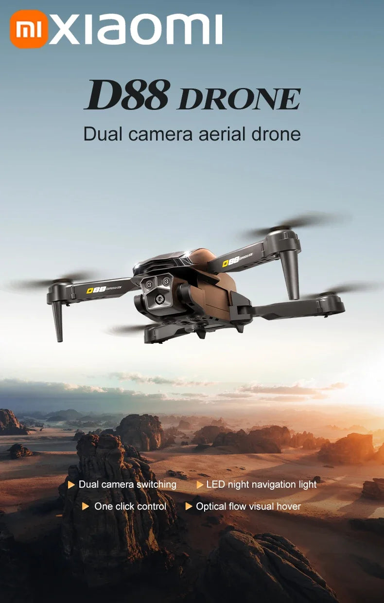 Xiaomi D88 Drone 8K Aerial HD Dual Camera Photography Intelligent Obstacle Avoidance Brushless Power 5G WIFI GPS Return VR Drone