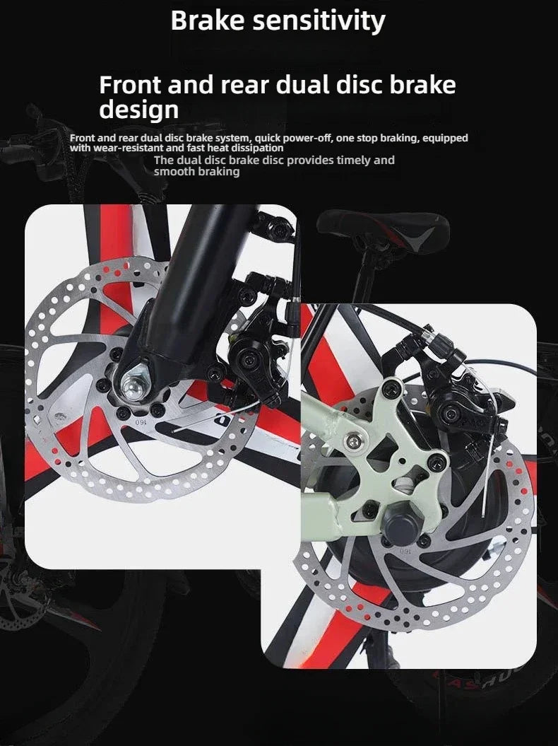 New fashionable E-bike, 26-inch urban commuter electric bicycle for adults, 400W brushless motor, 48V20AH battery electric moped