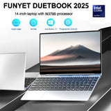 14.1" Ultra Slim Laptop 16GB RAM 2TB SSD Intel N3700 Notebook Gamer Windows 11 1920*1080 Display Office Study Computer PC