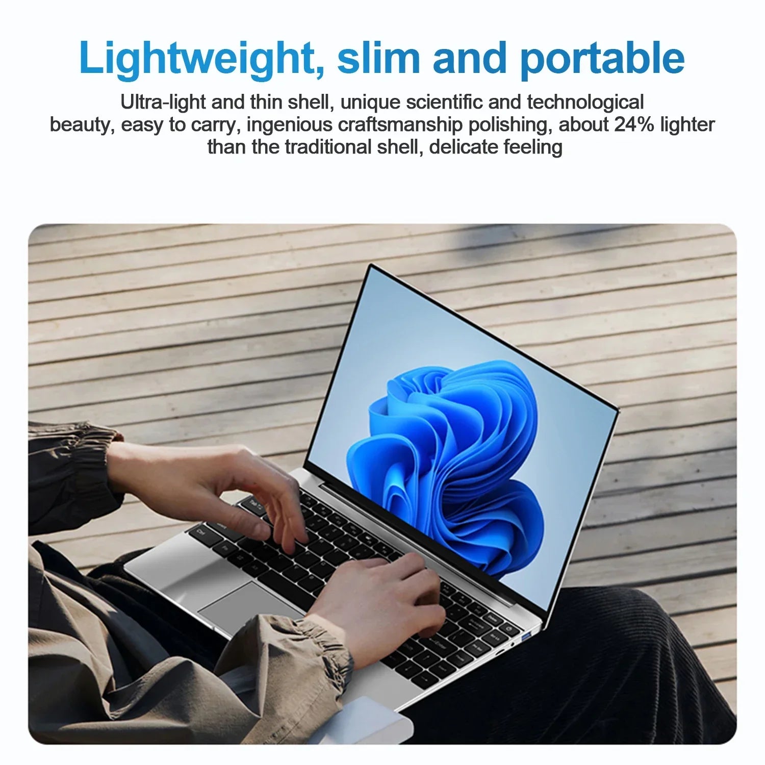 14.1" Ultra Slim Laptop 16GB RAM 2TB SSD Intel N3700 Notebook Gamer Windows 11 1920*1080 Display Office Study Computer PC