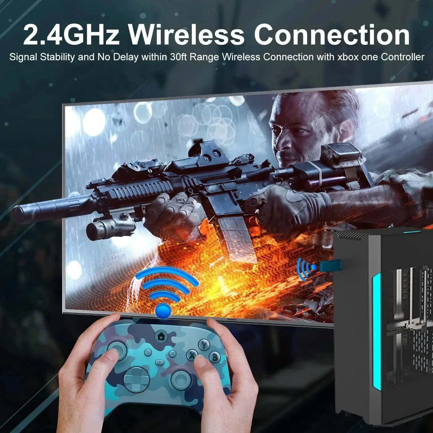 Game Controller for xbox one xbox series x/s wireless bluetooth joystick for pc handheld game players gamepads gaming keyboard