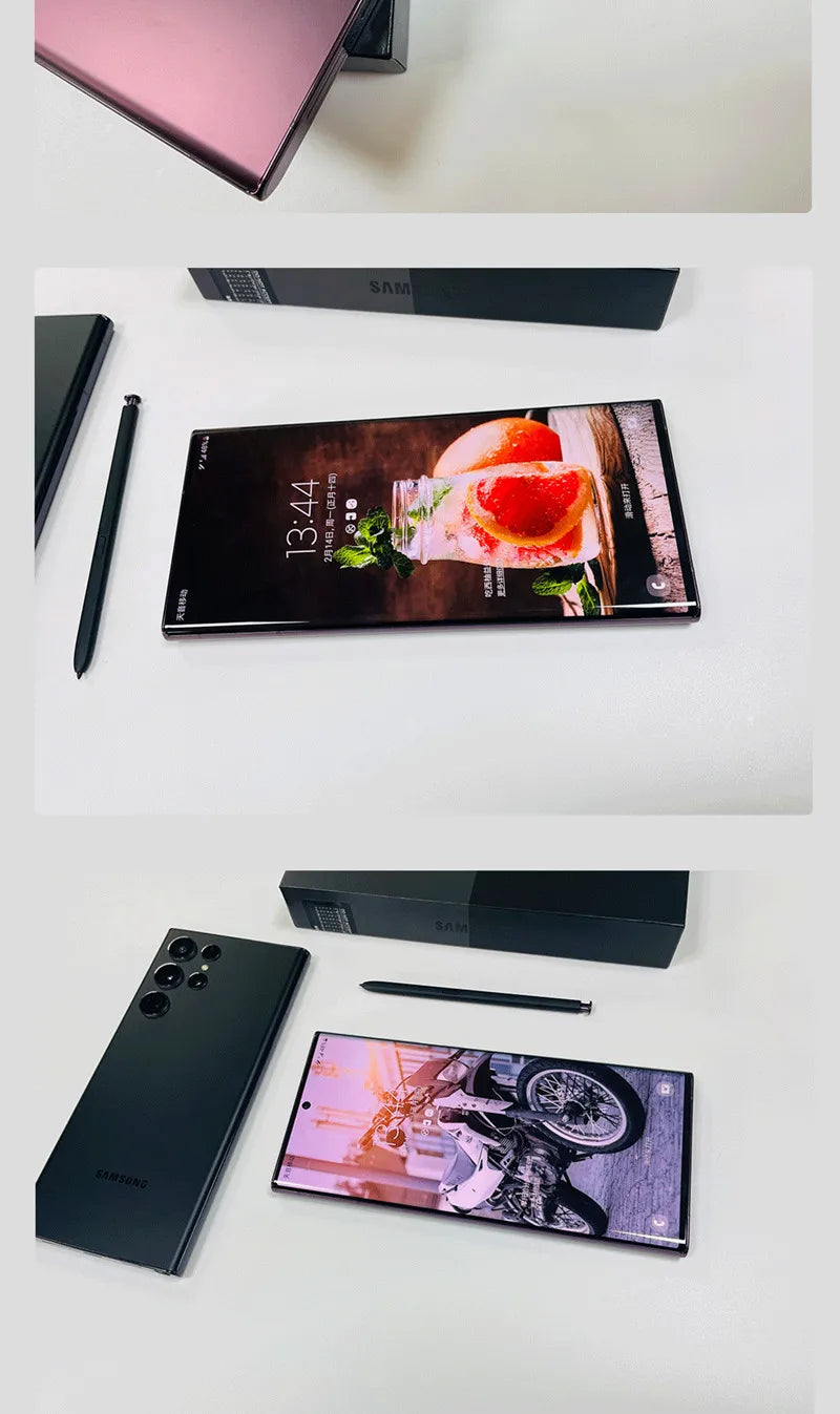 C Samsung Galaxy S22 Ultra 5G S908U S22U 6.8" ROM 128GB/256/512GB RAM 8GB/12GB Snapdragon 8 NFC S Pen Unlocked Smart Cell Phone