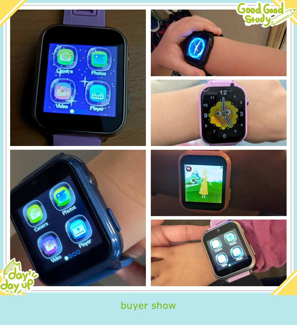 Children’s Smart Watch – 24 Games, Music Player, Pedometer, Video & Audio Recorder, Torch, Kids Wristwatch with Time Display
