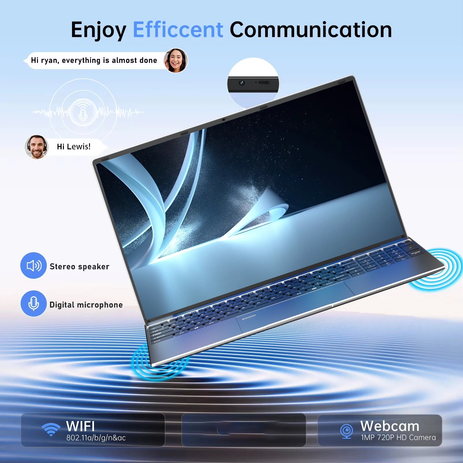 Portable 15.6" Laptop 32GB Ram DDR4 1TB 2TB SSD Windows11 Notebook Pc Gamer Intel N5095 Office Computer with Backlit Fingerprint