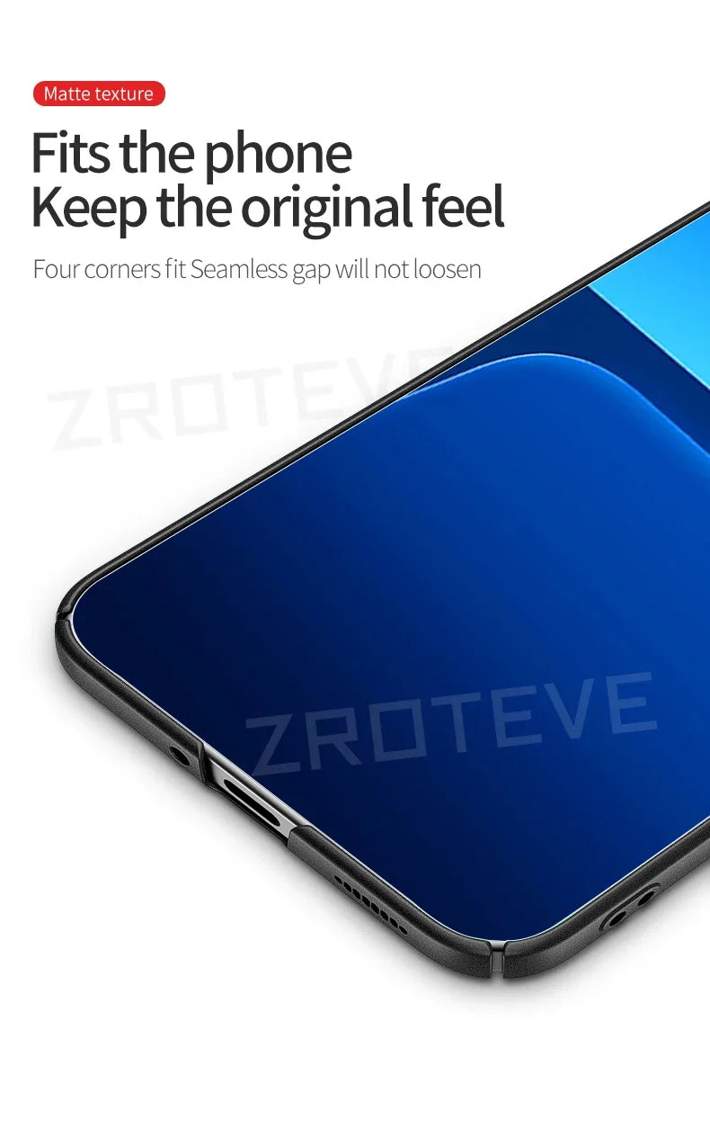 Xiaomi 14 / 14 Ultra Case – ZROTEVE Matte Hard PC Cover for Mi 13, 13T, 14T Pro, Mi14, Mi13 Lite Phones