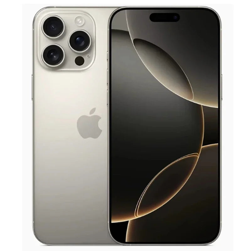 Refurbished iPhone 16 Pro Max (US Model) - Dual eSIM | 256GB/512GB | Titanium | 100% Original