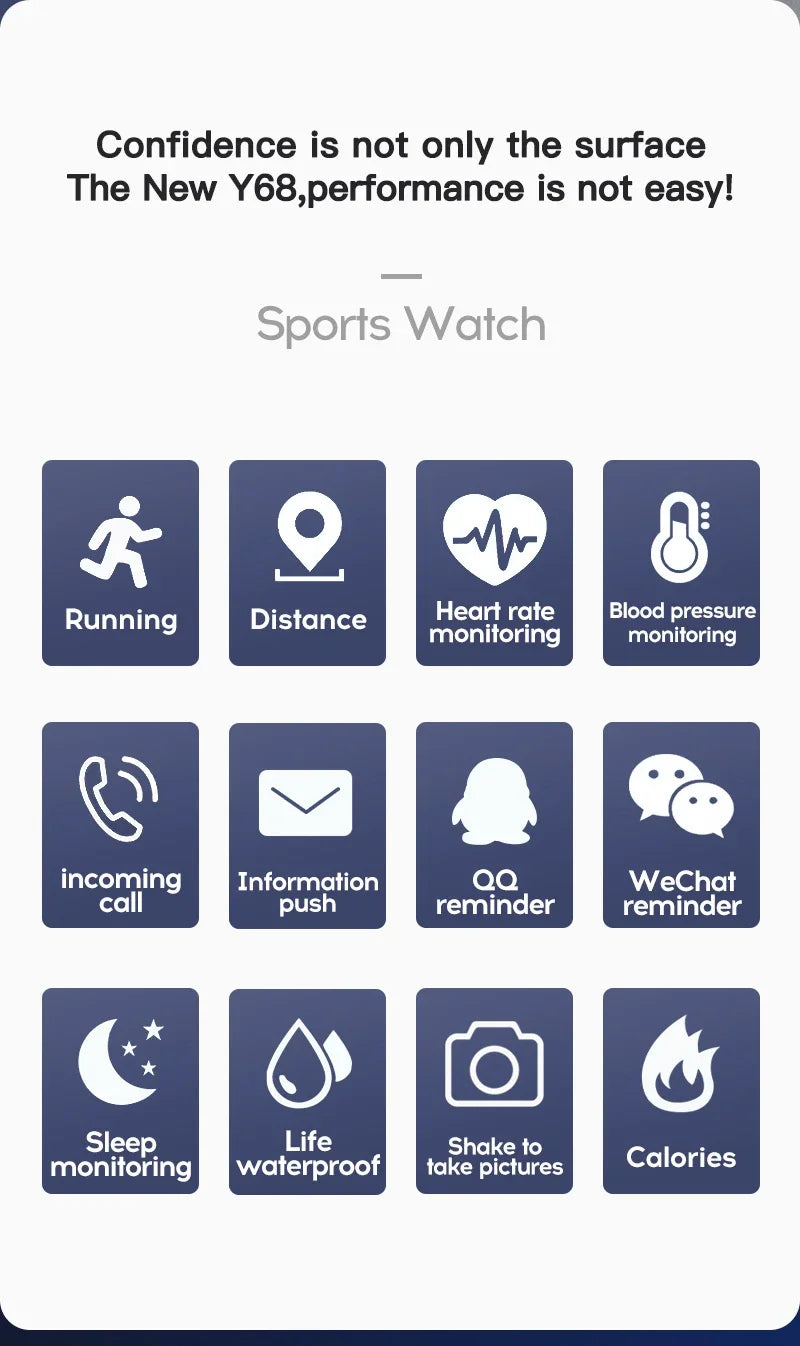 Multifunctional Bluetooth Smartwatch – Fitness, Sleep, Music & Sports Tracker for Men and Women