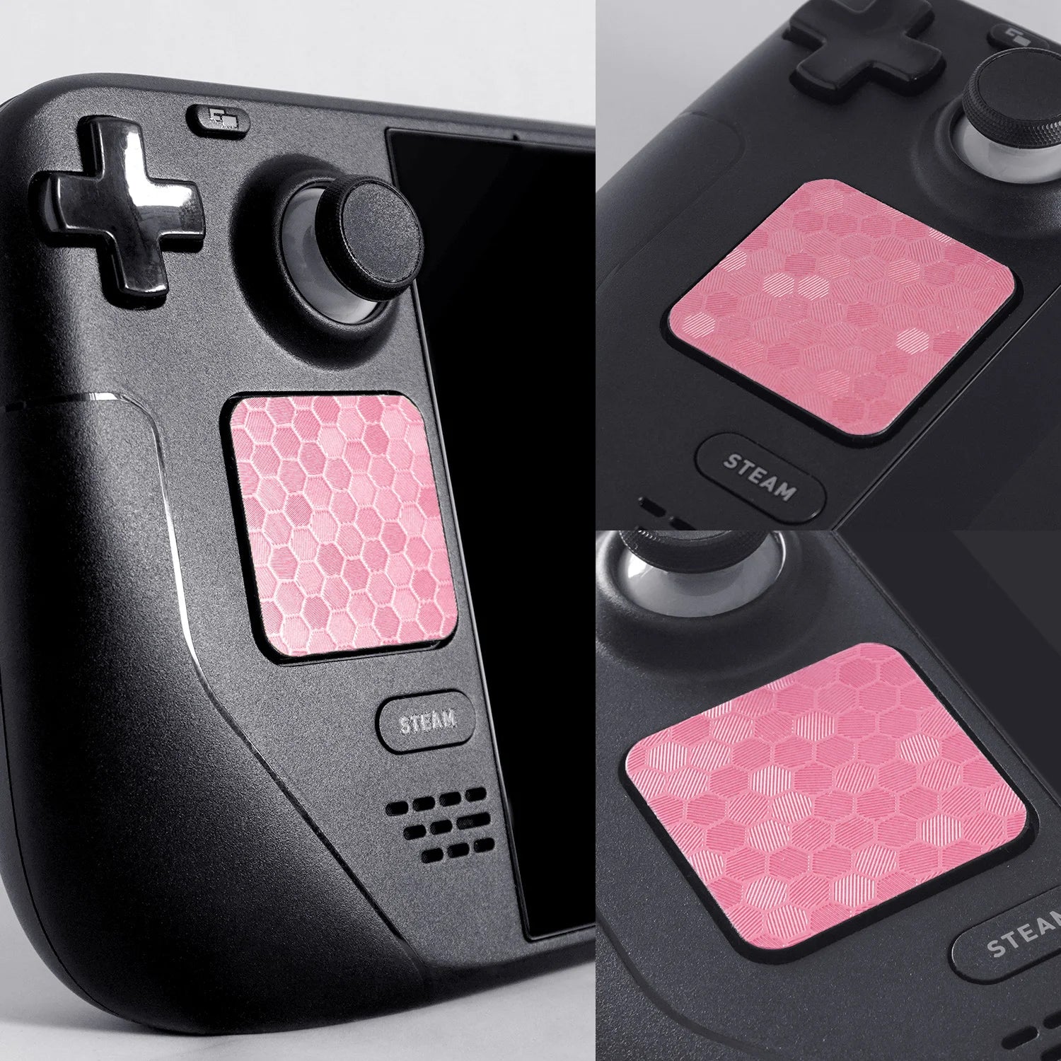 4Pieces TALONGAMES Touchpad Stickers For Steam Deck / Steam Deck OLED Version Wear-resistant Anti-scratch Protection Stickers