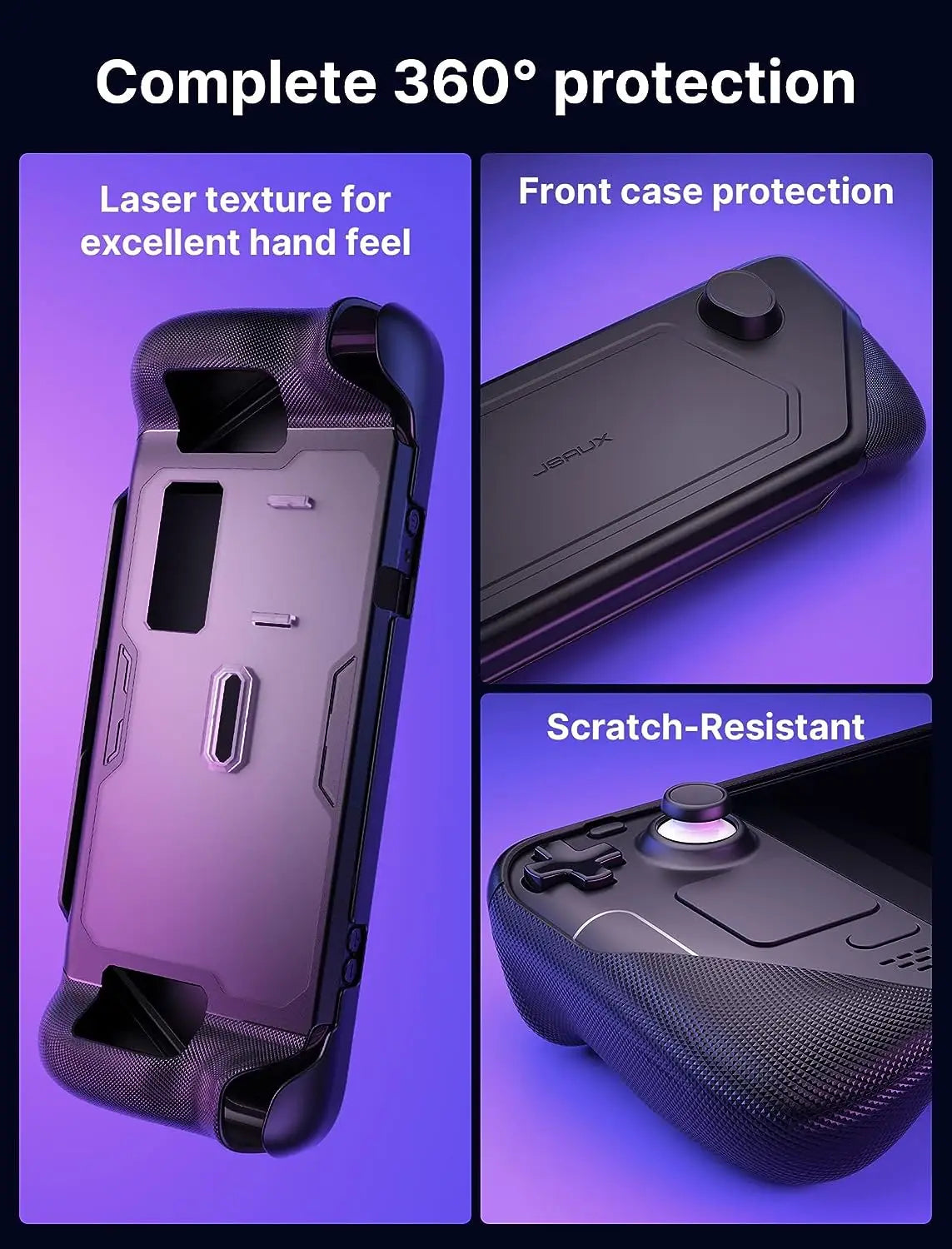 ModCase for Steam Deck OLED, PC0104 Steam Deck OLED Case with Detachable Front Shell Valve Steam Deck OLED Accessories