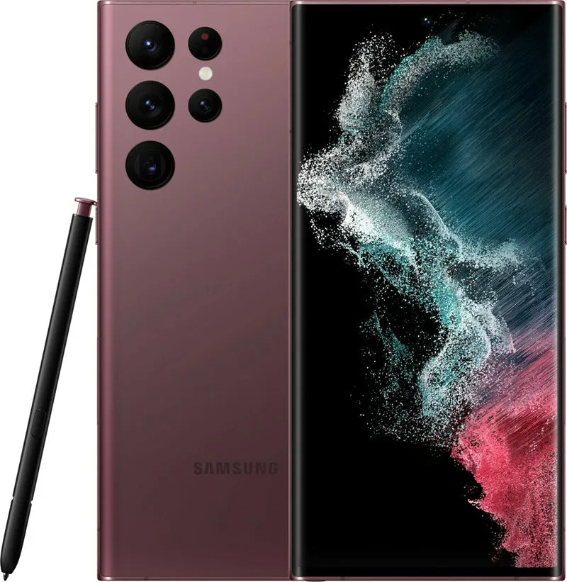 C Samsung Galaxy S22 Ultra 5G S908U S22U 6.8" ROM 128GB/256/512GB RAM 8GB/12GB Snapdragon 8 NFC S Pen Unlocked Smart Cell Phone