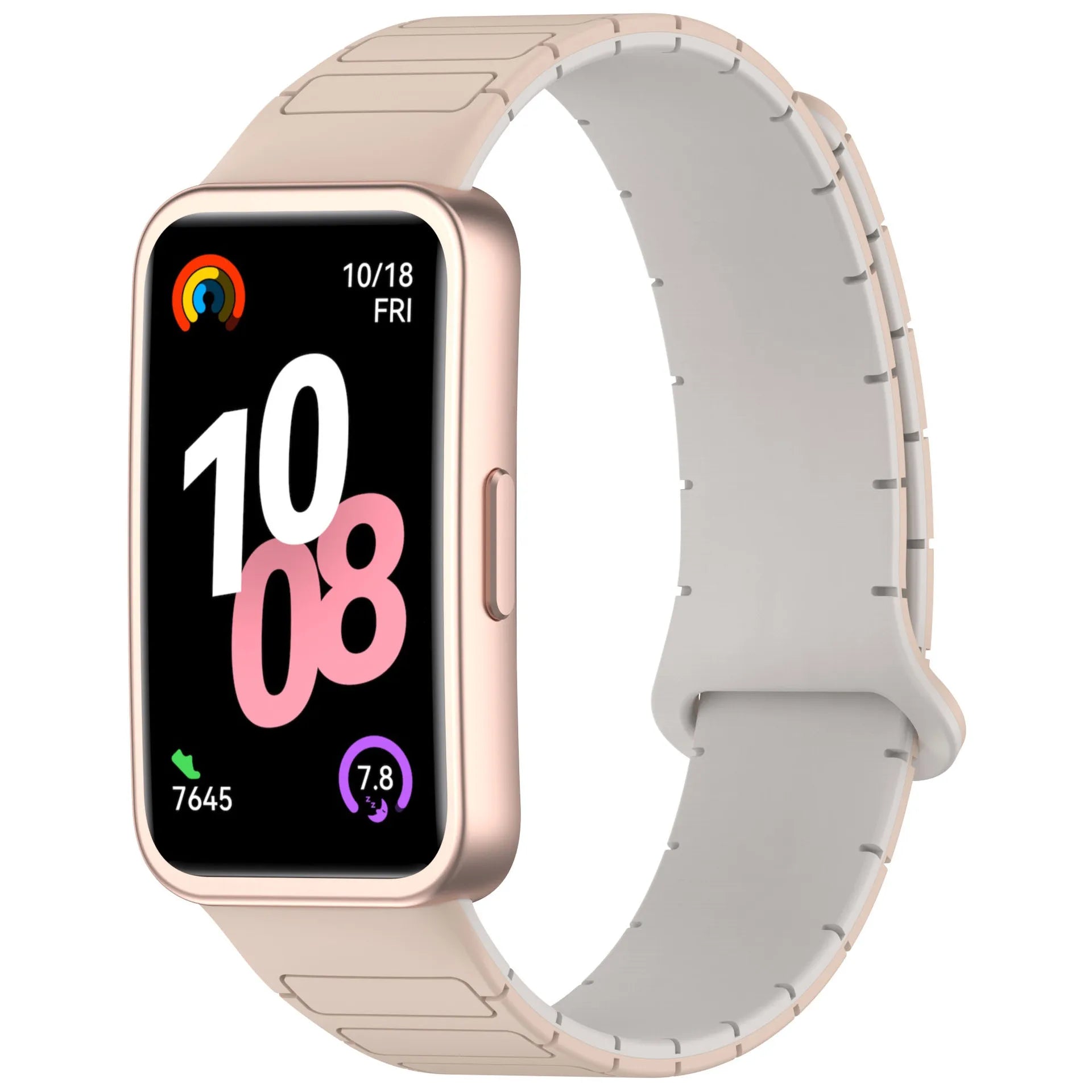 New Magnetic Silicone Strap for Huawei Watch 8/9/10 – Two-Tone Sport Band Smartwatch Accessories