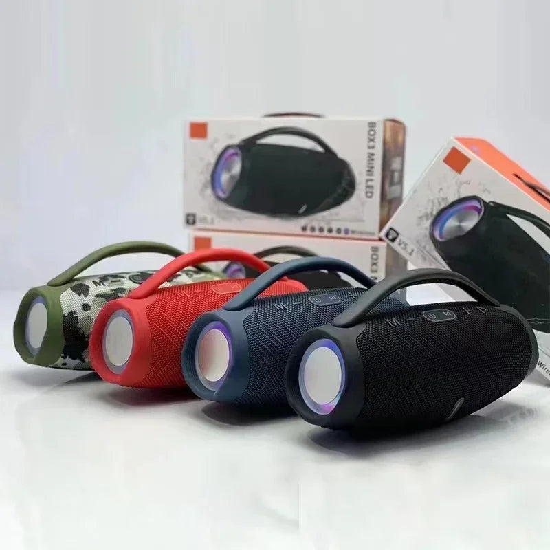 100W High-Power Bluetooth Speaker Outdoor Portable Waterproof RGB Color Light Wireless Subwoofer 360 Stereo Surround TWS Speaker