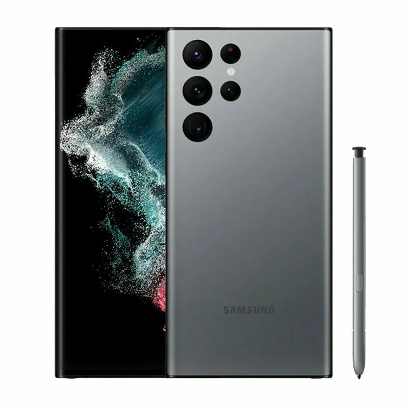 C Samsung Galaxy S22 Ultra 5G S908U S22U 6.8" ROM 128GB/256/512GB RAM 8GB/12GB Snapdragon 8 NFC S Pen Unlocked Smart Cell Phone