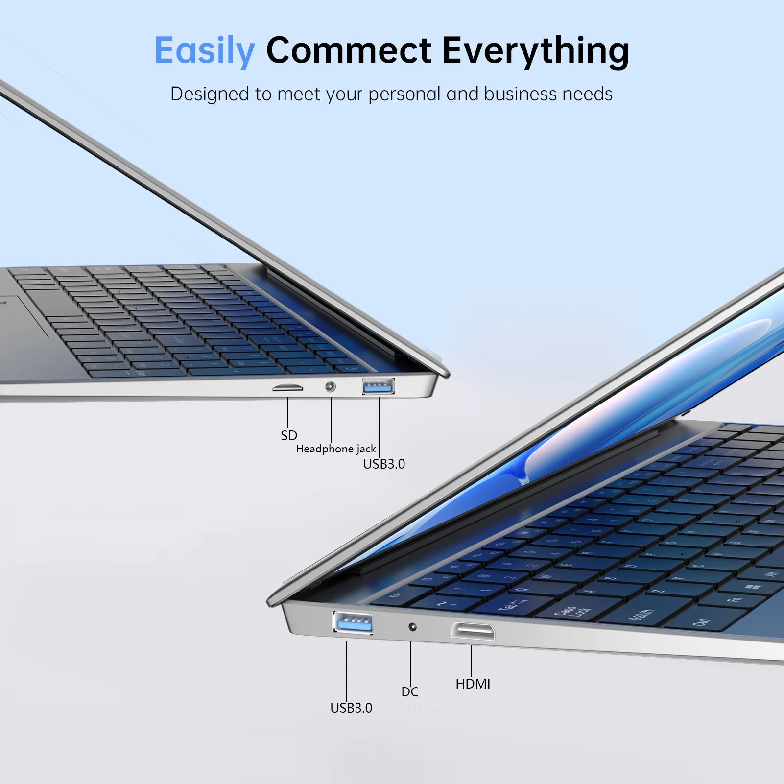 Portable 15.6" Laptop 32GB Ram DDR4 1TB 2TB SSD Windows11 Notebook Pc Gamer Intel N5095 Office Computer with Backlit Fingerprint