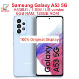 Samsung Galaxy A53 5G A536U1 A536B A536E A5360 6.5" 6GB RAM 128/256GB Octa Core Exynos NFC Original Android Cell Phone