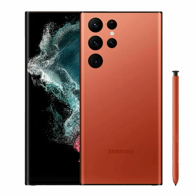 C Samsung Galaxy S22 Ultra 5G S908U S22U 6.8" ROM 128GB/256/512GB RAM 8GB/12GB Snapdragon 8 NFC S Pen Unlocked Smart Cell Phone