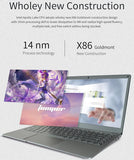 6GB RAM 128GB ROM 14.1 INCH Notebook Ultrabook Laptop PC Windows 10 Intel Celeron Quad Core N3450 CPU