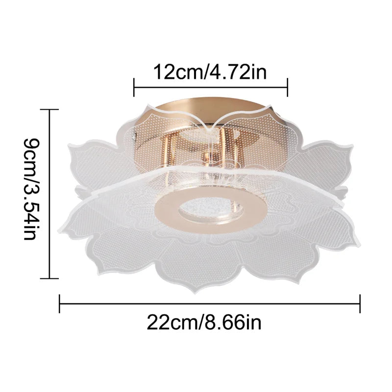 Nordic Acrylic Ceiling Lamp Suitable For Bedroom Lustre Chandeliers In Corridor Cloakroom Gold Plafonier Elegant Ceiling Lamps