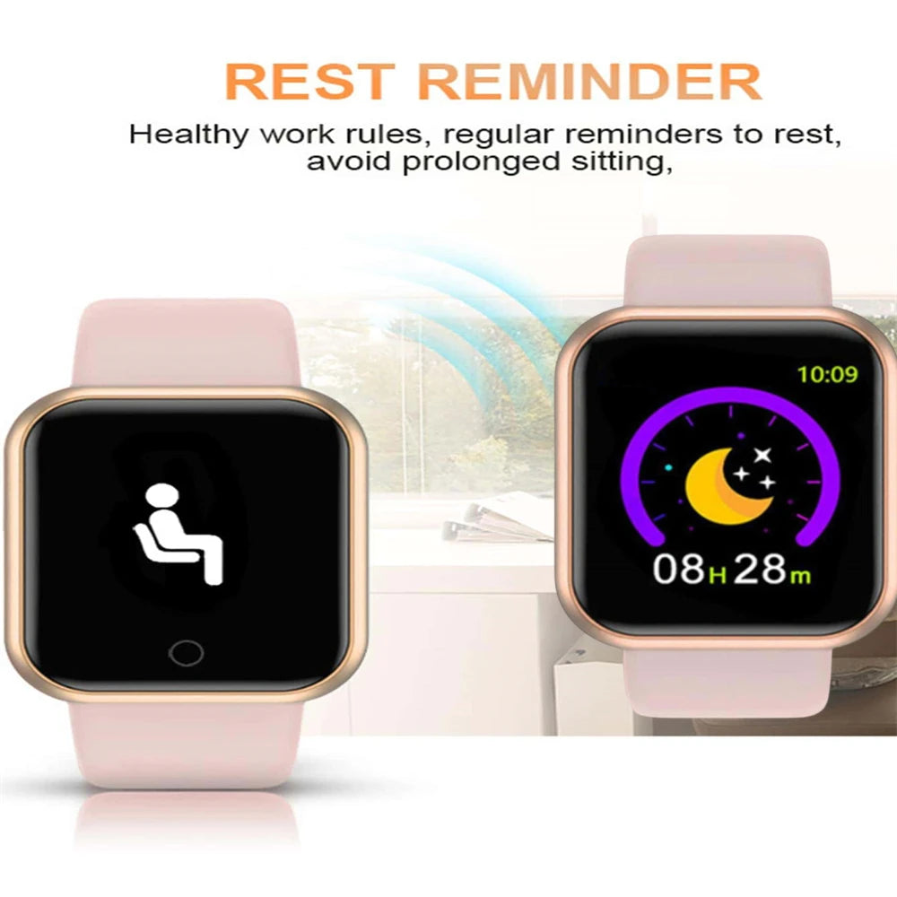 Smart Watch for Men & Women – Fitness Smart Band with Sport Mode, Music Control, Calorie & Distance Tracking, Message Reminder for Android & iOS