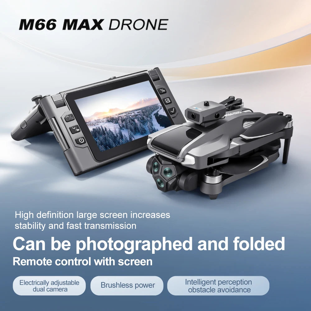 Drone Profesional 4K Dual Camera Brushless Motor Obstacle Avoidance Dron RC Helicopter Foldable Quadcopter