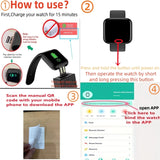 Smart Watch for Men & Women – Fitness Smart Band with Sport Mode, Music Control, Calorie & Distance Tracking, Message Reminder for Android & iOS