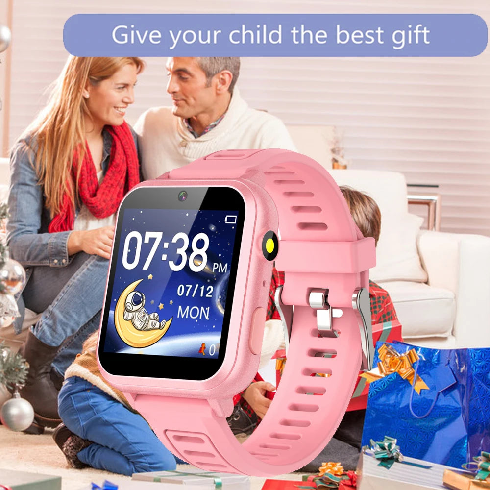 Children’s Smart Watch – 24 Games, Music Player, Pedometer, Video & Audio Recorder, Torch, Kids Wristwatch with Time Display