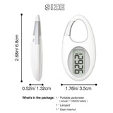 FITCENT Mini Digital Pedometer – 3D Sensor Step Counter with Lanyard for Walking, Running & Outdoor Sports (Kids, Men & Women)