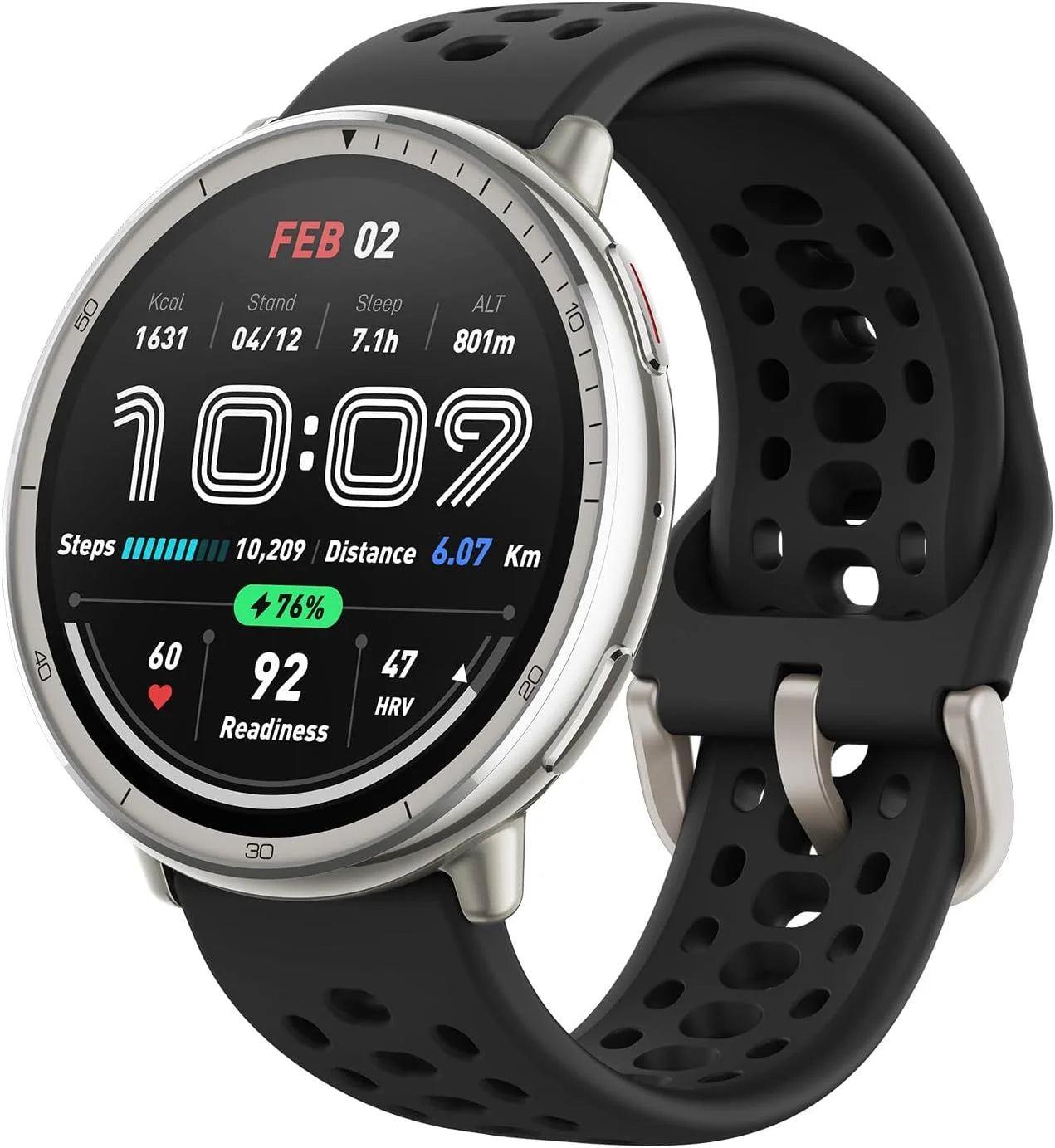 Amazfit Active 2 Smart Watch 44mm, GPS Maps with Direction, 10 Day Battery,  160+ Sport Modes, Water Resistant