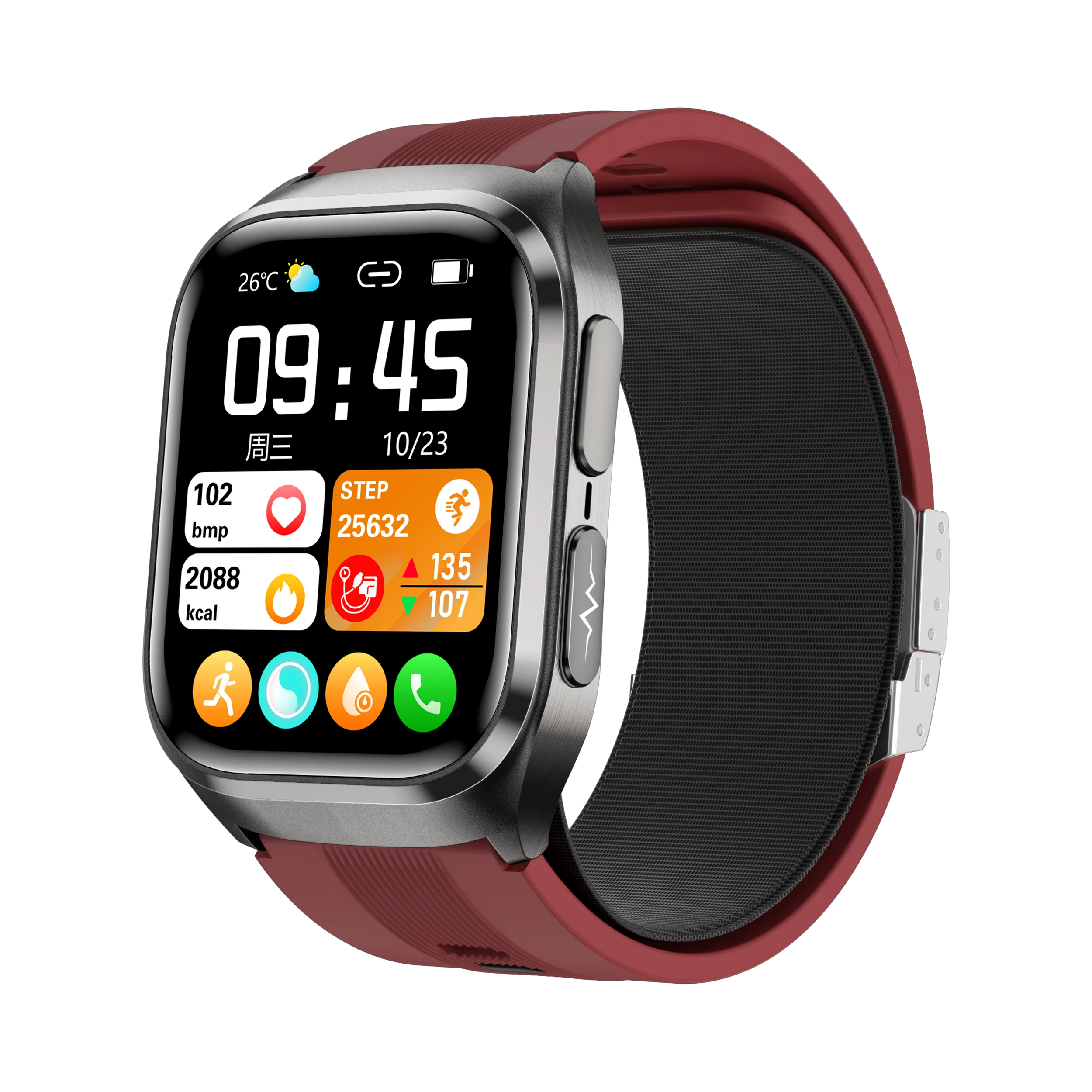 NOYAFA Air Pump Smart Watch Air Sac Accurate Blood Pressure ECG Oxygen Uric Acid Blood Lipids Health Monitoring Smartwatch