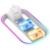 Ipega Charging Dock For PS5 Portal&Controller With 14 RGB Lighting Effects,3 Charg Ports,Charging Indicator PG-P5P03