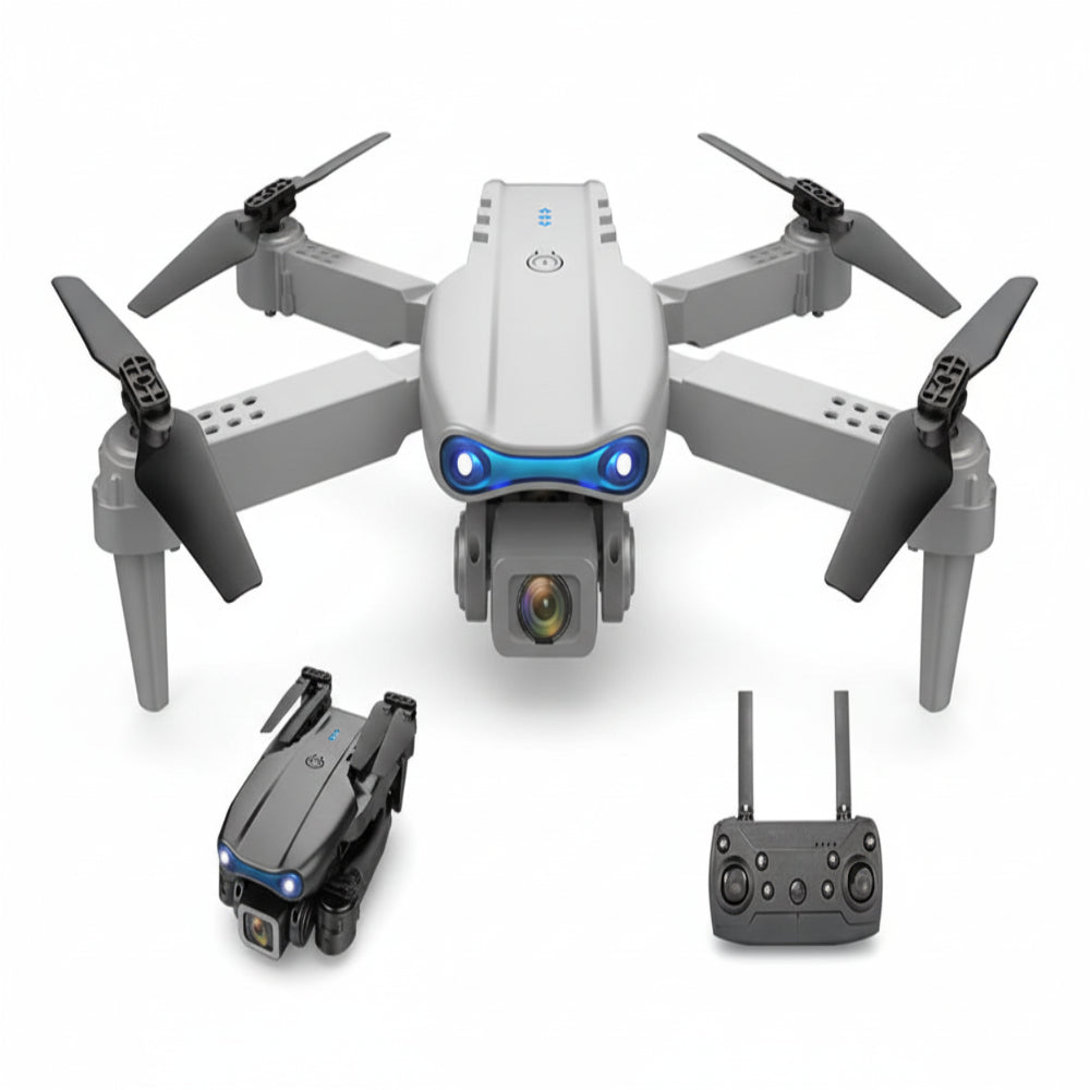 2024 New Drone With 4K Professional Camera High-Definition Dual Camera Lens Long Battery Life LED Night Flight Lights Toy Gift