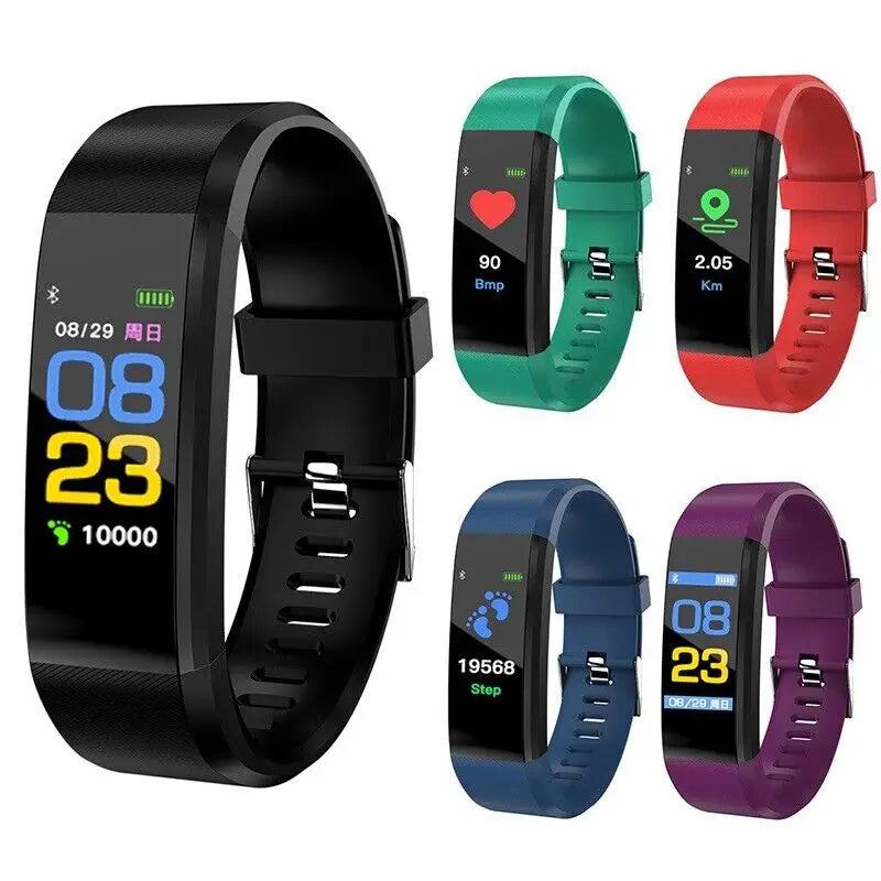 115Plus Kids Smartwatch – Bluetooth 4.0 Touch Sports Bracelet Fitness Tracker for iOS & Android