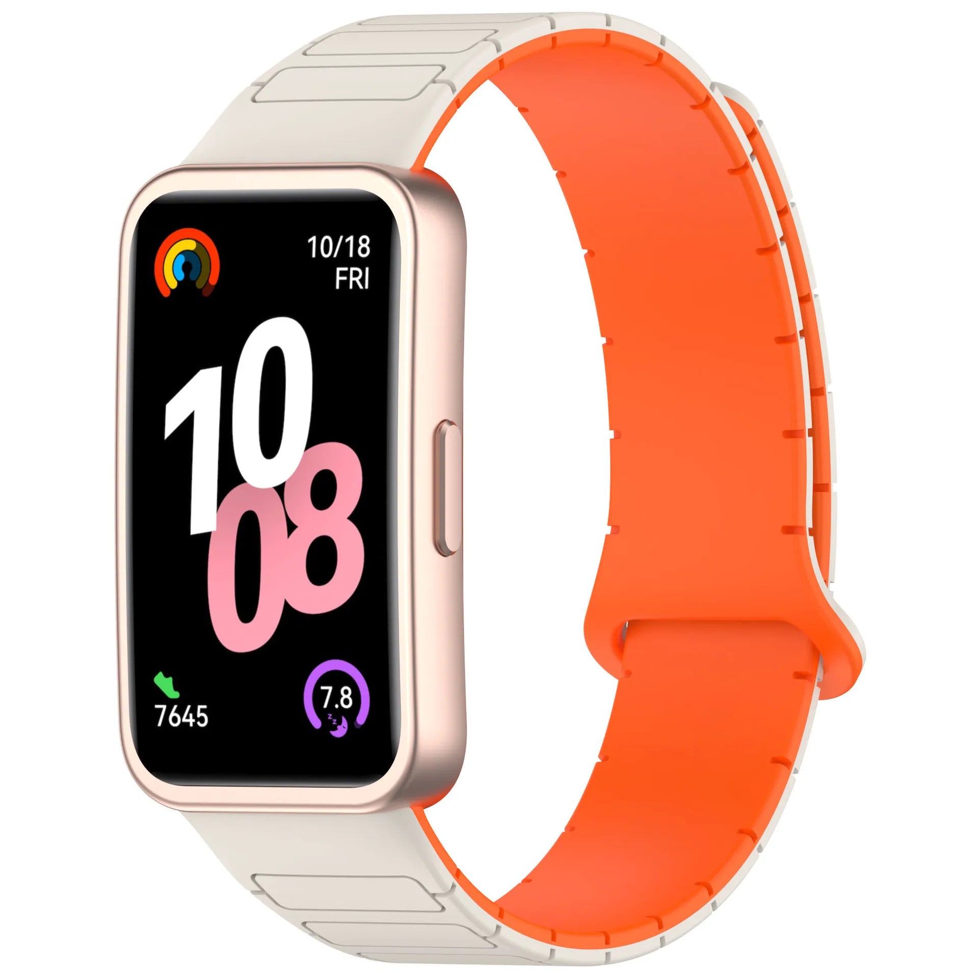 New Magnetic Silicone Strap for Huawei Watch 8/9/10 – Two-Tone Sport Band Smartwatch Accessories