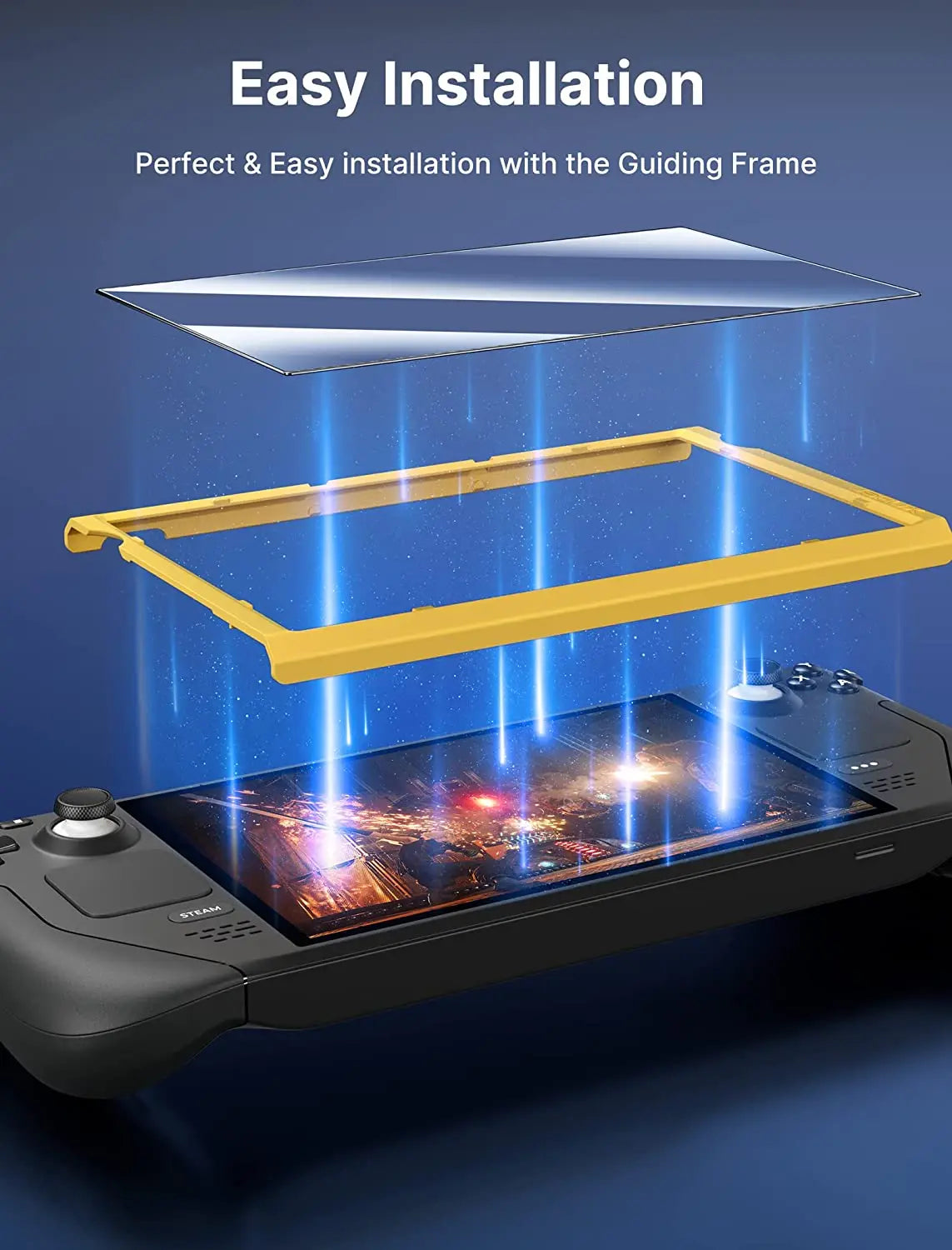 2Pack Steam Deck OLED Screen Protector,Ultra HD Glass Protector 9H Hardness Scratch Resistant Tempered Glass for Steam Deck OLED