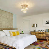 Modern Gold Luxury Crystal 3-ligh E27 chandelier Living Room Bedroom Dining Room Kitchen Foyer Cloak Room Corridor Ceil