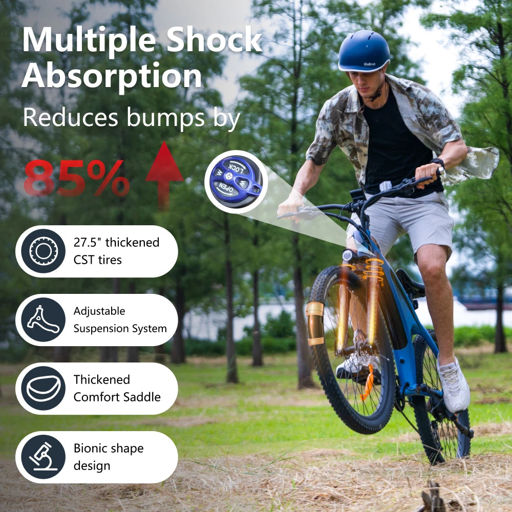 HUANCI Q5 electric bike 2000W electric bikes 27.5 Inch Electric bicycle  48V 20AH  electric e bike Mountain adults ebike fatbike