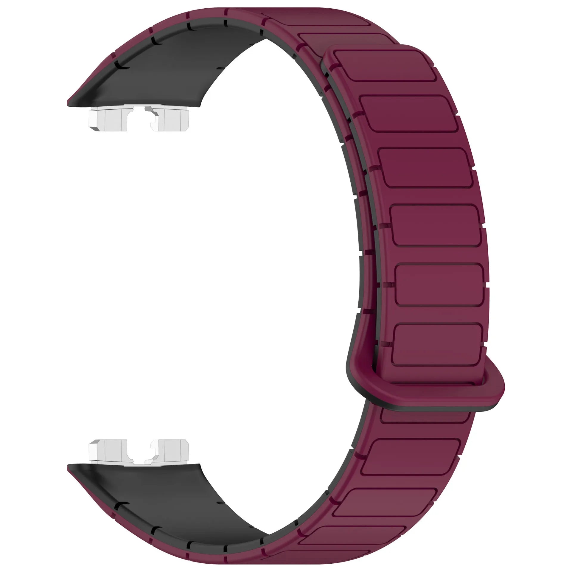 New Magnetic Silicone Strap for Huawei Watch 8/9/10 – Two-Tone Sport Band Smartwatch Accessories